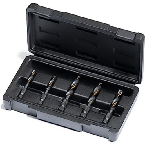 Champion Cutting Tool DT22HEX-SET-NC5, 1/4-1/2 NC Sizes, 5 pc