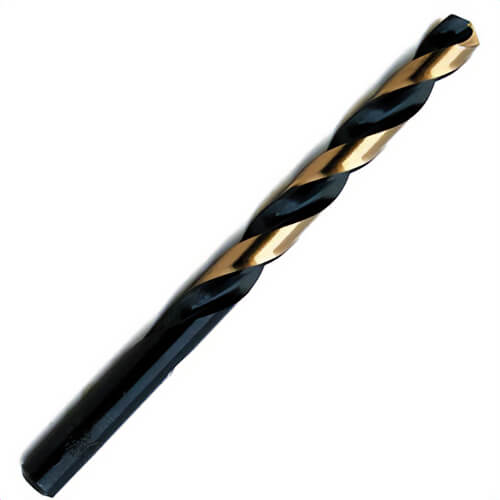 Champion Cutting Tool XGO-7/16 Black and Gold XGO Jobber Drill, Heavy Duty, High Speed Steel, 7/16 in, 4-1/16 in Flute Length