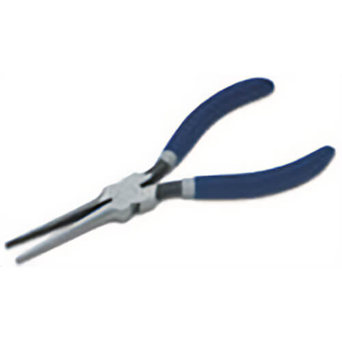 Channellock® 738 Long Reach Needle Nose Plier, Crosshatch Teeth, 7.88 in OAL, 1.89 in x 0.43 in, Blue® Grip Handle