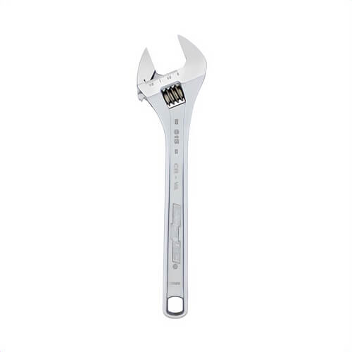 Channellock® 815 Adjustable Wrench, 1 in Jaw Width, 1-1/2 in, 15 in OAL, Chrome Vanadium Steel Jaw, Alloy Steel Body
