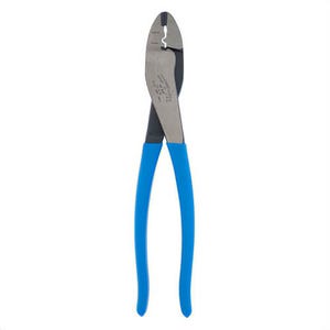 Channellock® 909 Special Purpose Crimping Plier, 22 to 10 AWG Cable/Wire, 9.5 in, Center Cut, Forged High Carbon Steel