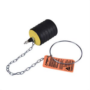 Cherne® 276348 Test-Ball® Multi-Size Pneumatic Plumbing Plug, 3 to 4 in Nominal, 40 ft Head, 2.8 to 4.25 in Range, Natural Rubber