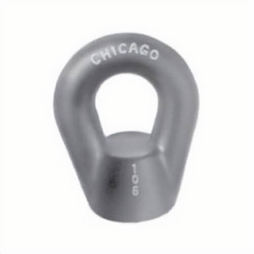 Chicago Hardware 17015 4 102 Blank Heavy Duty Eye Nut, 5/8-11, Drop Forged Steel, Self-Colored, 2.9 ton Working