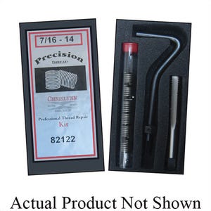 Chrislynn 82133 Precision Standard Single-Size Industrial Insert Kit, 7/8 in - 9 Internal, 18 in - 8 Stainless Steel, 6 pc