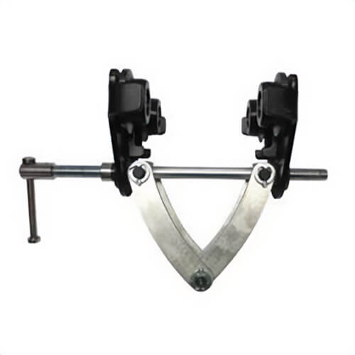 CM® 05500024 CTP™ Adjustable Trolley Clamp, 1 ton Load, 2-1/4 to 6 in Jaw, Steel, Nut Handle Locking