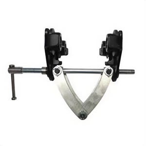 CM® 05500024 CTP™ Adjustable Trolley Clamp, 1 ton Load, 2-1/4 to 6 in Jaw, Steel, Nut Handle Locking