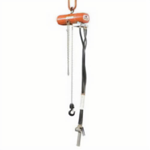 CM® 2182 ShopAir Air Chain Hoist, 500 lb Load, 10 ft Lifting Height, Hook, 38 scfm, 90 psi