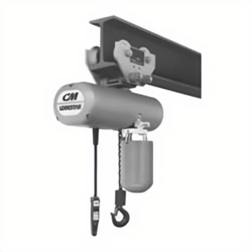 CM® 9603 635 Manual Plain Trolley, 3 ton Load, 5-5/8 to 7-1/4 in