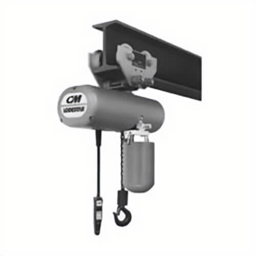 CM® 9575 635 Low Headroom Manual Plain Trolley, 3 ton Load, 4 to 5-5/8 in