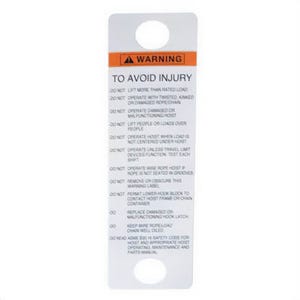 CM® 81704 Warning Tag, 626-99