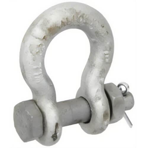 CM® M852AG Alloy Anchor Shackle, Galvanized Bolt, Nut and Cotter, 7 ton Working Load Limit, 3/4 in