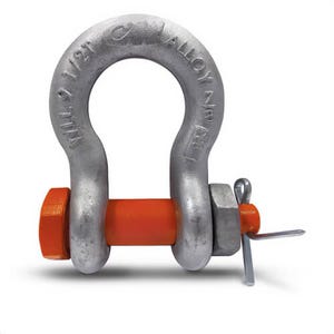 CM® M852A Alloy Anchor Shackle, Self Colored Bolt, Nut and Cotter, 7 ton Working Load Limit, 3/4 in