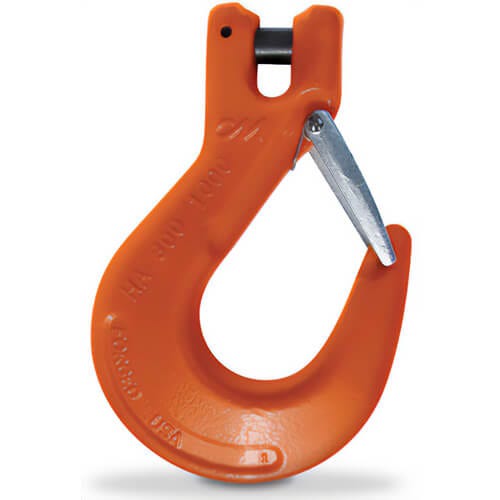 CM® 657716 Clevlok® Sling Hook Dual Rated with Latch, for use with HA800 or HA1000, 2,700 lb Working Load Limit, 7/32 in