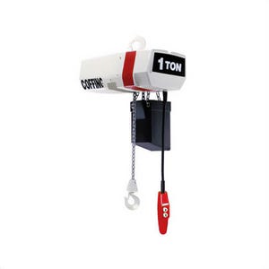 CM® 10074W Coffing® EC Electric Chain Hoist, 1 Reeving, 1.13 in Throat Opening, 15 ft Lift, 8 FPM, 115V Control, 1 ton