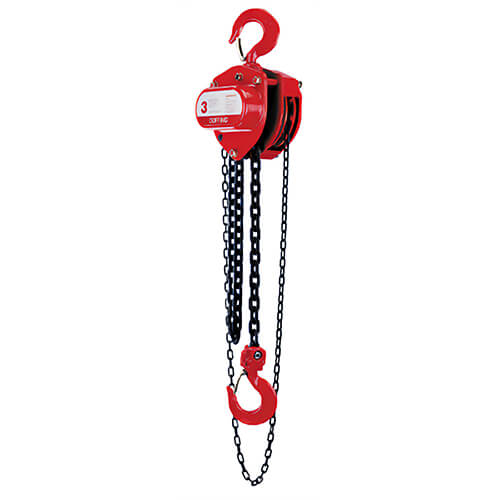 Coffing® Hoists 08934W LHH Hand Chain Hoist, 5 ton Load, 20 ft H Lifting, 22-5/8 in Min Between Hooks, 1-7/8 in Hook Opening, 79 lb Rated