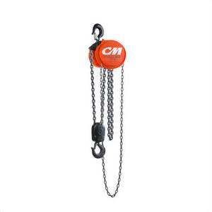 CM® 4628 Cyclone® Hand Chain Hoist with Swivel Hook, 2 Reeving, 10 ft Lift, 21.5 in Headroom, 4 ton