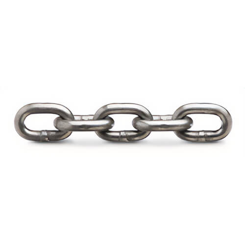 CM® 678345 High Test Chain, Grade 43, Full Drum, Hot Dipped Galvanized Finish, 9,200 lb Working Load Limit, 1/2 in