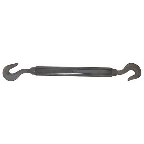 CM® 0504HH Hook/Hook Turnbuckle, 700 lb Working Load Limit, 5/16 in Thread, 4.5 in Take Up