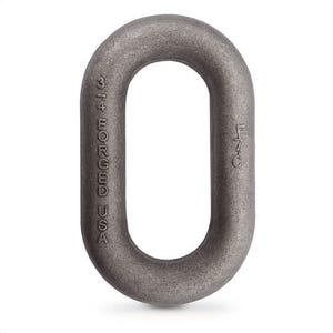 CM® 37111 Keeper Link, Self Colored Finish, 14,000 lb Working Load Limit, 3/4 in x 1.5 in x 3.5 in