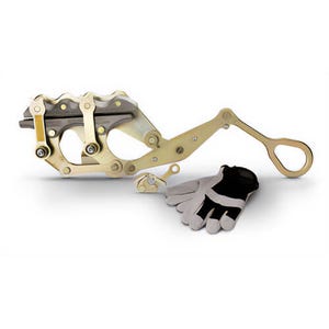 Little Mule® 04453W Parallel Jaw Spring Loaded Wire Grip, 5000 lb Load, 0.18 to 0.6 in Cable, Forged Steel