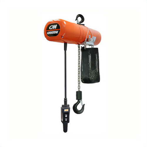 CM® 4234NH Lodestar® Electric Chain Hoist, Single-Speed, Model R, 2 Reeving, 15 ft Lift, 8 FPM, 230V/460V-3-60, 4,000 lb, 2 ton