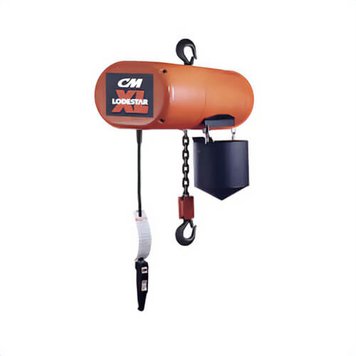 CM® 5230H Lodestar® XL Electric Chain Hoist, 3 Reeving, 8 FPM Lifting Speed, 10 ft Lift, 230V/460V-3-60, 6 ton