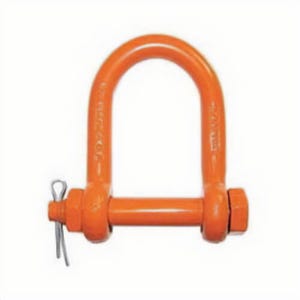 CM® M9151 Long Reach Chain Shackle, 7000 lb Load, 5/8 in, 3/4 in Bolt/Nut/Cotter Pin, Self-Colored