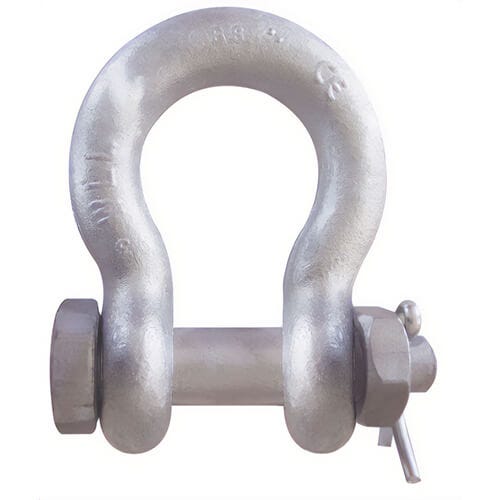 CM® M850G Super Strong Anchor Shackle, Galvanized Bolt, Nut and Cotter, 1 ton Working Load Limit, 1/2 in