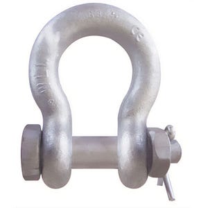 CM® M850G Super Strong Anchor Shackle, Galvanized Bolt, Nut and Cotter, 1 ton Working Load Limit, 1/2 in