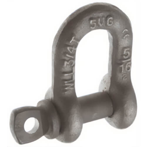 CM® M758G Super Strong Chain Shackle, Galvanized Screw Pin, 35 ton Working Load Limit, 2 in