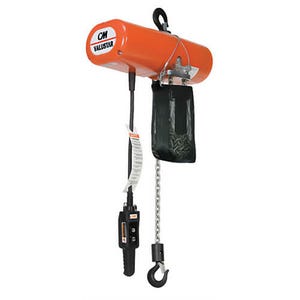 CM® 2410C Valustar Electric Chain Hoist, Double Reeving, 20 ft Lift Single Speed, 8 FPM Lifting Speed, 2 ton