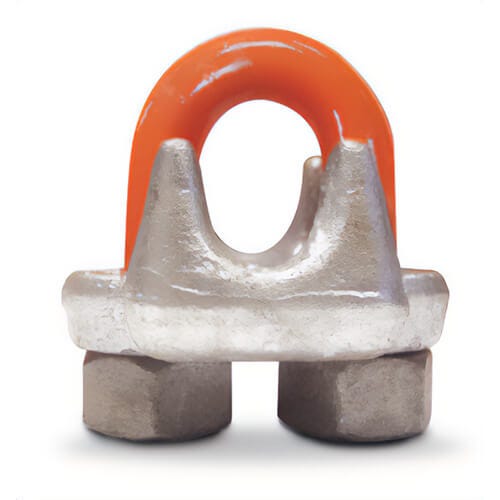 CM® M254 Wire Rope Clip, 3/4-10 UNC Thread, 225 ft-lb Torque, 26 in Rope Turnback, 1 in