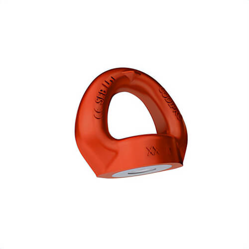 Codipro FE.SEB U 125 UP Female Swivel Eye Bolt, 1-1/4 in-7 UNC, 200 ft-lb Torque, 13,800 lb Working Load Limit