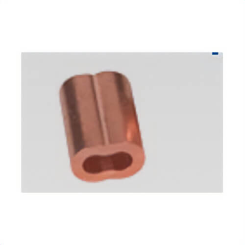 Continental 5005-8 Oval Sleeve, 1/4 in, Copper, Plain Finish