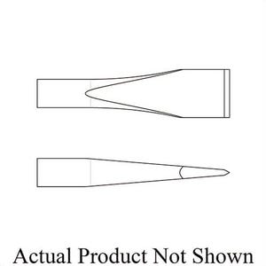 CP A046073 Pneumatic Chisel, Cold, Heat Treated Steel Flat Tip, 7 in OAL, 3/4 in W Blade