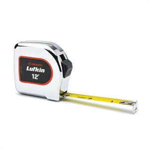 Lufkin® L912-02 Tape Power 12 ft Vector Series, Chrome, 6 ea