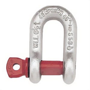 Crosby® 1019267 Chain Shackle, S-210, 3.25 ton Load, 5/8 in, 3/4 in Screw Pin
