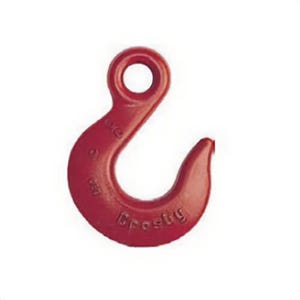 Crosby® 1026829 H-324 Slip Hook, 1/2 in Trade, 6,500 lb Load, Eyelet Attachment, Forged Carbon Steel
