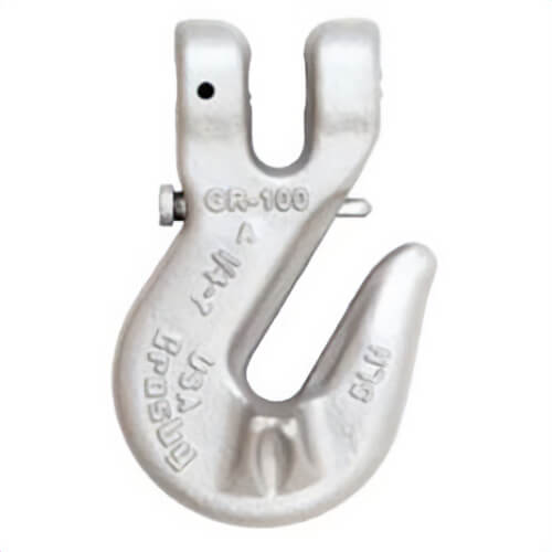 Crosby® 1049507 L-1338 Cradle Grab Hook, 1/2 in Trade, 15000 lb Load, 100 Grade, Clevis Attachment