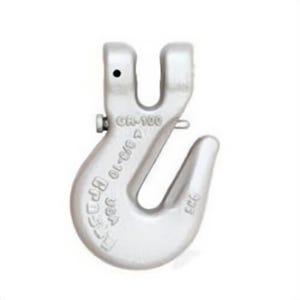 Crosby® 1049623 L-1358 Grab Hook, 3/8 in Trade, 8800 lb Load, 100 Grade, Clevis Attachment