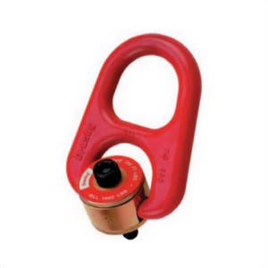 Crosby® 1068014 HR-1000 Heavy Lift Swivel Hoist Ring, 2500 lb Load, 180° Pivot, 360° Swivel, 0.62 in Bail, 1/2-13 UNC Thread