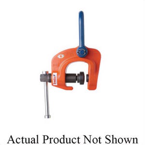 Crosby® 2703857 IPSC10 Screw Clamp, 1.5 ton Load, 0 to 1.57 in Jaw Opening, 6.14 in OAW