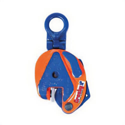Crosby® 2705146 IPVUZ Lifting Clamp with Universal Hoisting Eye, 0.75 ton Load, 0.63 in Jaw, 5.04 in OAW, Welded Alloy Steel