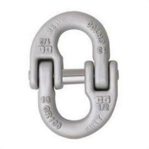 Crosby® 1015122 A-1337 Lok-A-Loy® Connecting Link, 3/8 in Trade, 8800 lb Load, 100 Grade, Forged Alloy Steel