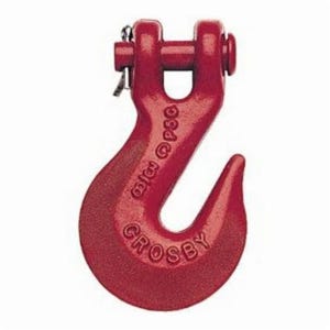 Crosby® A-330 Grab Hook, Grade 80 Forged Alloy Steel, Clevis Attachment, Various Trade Size and Working Load Limits