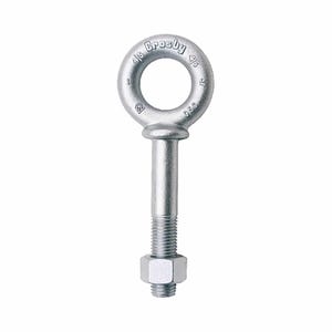 Crosby® G-277 Eye Bolt with Shoulder Nut, Imperial, Forged Steel, Hot Dip Galvanized, Various Thread Size and Shank Lengths