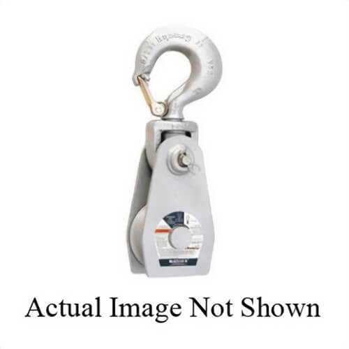 Western® 702423 Steel Shell Snatch Block, Series: G-390-B, Manila Rope Cable, 1-1/2 in Maximum Cable, 8 ton, 8 in Sheave OD