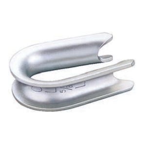 Crosby® 1037577 G-408 Open Pattern Thimble, 3/8 in, Steel, Hot Dipped Galvanized