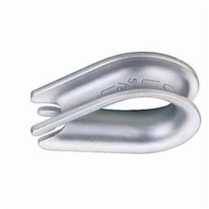 Crosby® 1037354 G-411 Standard Wire Rope Thimble, 1/2 in, Steel, Hot Dipped Galvanized