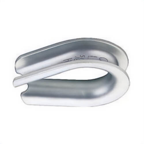 Crosby® 1037719 G-414 Extra Heavy Duty Thimble, 1/2 in, Steel, Hot Dipped Galvanized, for use with Wire Rope